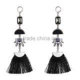 Fashion Tassel With Alloy Long Dangle Earrings for Women Jewelry thumbnail-3