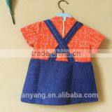 New Fashion Wholesale Newborn Clothes Latest Children Dress Designs Floral Baby Dress Girl t Shirt Suspender Skirt Girls Dress thumbnail-4