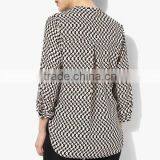 Latest Shirt Designs for Women Custom Sexy Ruffle Raglan Shirt thumbnail-4