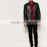 Skinny Shirt in Burgundy Buffalo Check With Long Sleeves thumbnail-4