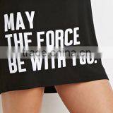 Women's Short Sleeve T-shirt Long Letters thumbnail-3