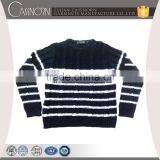 2016 Hot-selling Round NeckJewelry Blue Striped Pullover Men's Sweater thumbnail-1