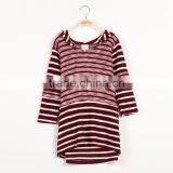 S32446W Spring Fashion Elegant Girls Sweaters Teenager Knitted Striped Kids Pullovers Tops thumbnail-4