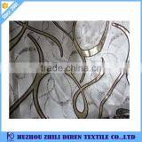 Gold Color Poly Cotton Jacquard Upholstery Fabric thumbnail-1