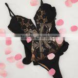 Runwaylover 5400 New Design Sexy Ladies Strap Deep V-neck Lace Hollow Out Bodysuit thumbnail-3