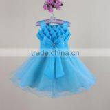 New Model Girl Sequin Tulle Fabric Flower Tutu Prom Dress Party Pleated Kids Dresses thumbnail-1
