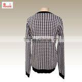 Jacquard Regular Pattern Sweater Design for Lady Fashion Sweater 59%Viscose 41%Cotton 12GG thumbnail-2