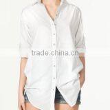 Slim Fit Polyester Cotton Fabric Women Shirt thumbnail-1