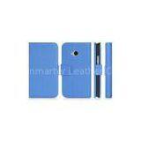 Colorful HTC One M7 PU Leather Protective Case With 2 Card Slots