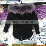 The Kid Style Black Shell With Grey Lining Cute Little Gile/boys Jacket thumbnail-2