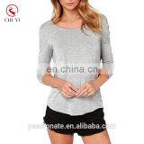 2017 Custom T-shirt v Neck With Solid Color and Plus Size for Women and Girls thumbnail-1