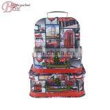 Decorative Cardboard Suitcase Box With Handle