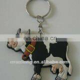 Cow Shapes Custom Made Soft Pvc Key Holder/rubber Key Ring for Hot Sale