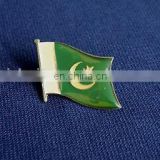 custom pakistan flag badge with epoxy