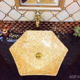 Good Shape Ceramics Easy Installtion Table Top Yellow Wash Art Basin From Chaozhou China