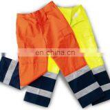 High visibility EN 20471 poly-cotton Hi-vis safety work pant reflective reflective tape work cheap pants