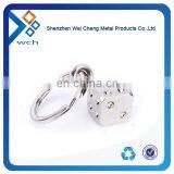 Custom Logo Metal Key Chain Pendant With Rhinestone