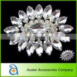 30*42mm Flatback Rhinestone Crystal Embellishment,rhinestone Cluster for Wedding Invitation Card