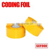 Package Date Coding SCF900 FC3 digital Hot Stamping Ribbons and Foils machine ribbon