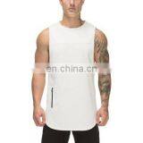 White And Other Oem Colors Sports Custom Blank Cotton Spandex Tank Tops thumbnail-2