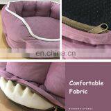 Orthopedic Dog Bed Memory Foam Pet Bed Soft Velvet Fabric With Removable Washable Cover thumbnail-3