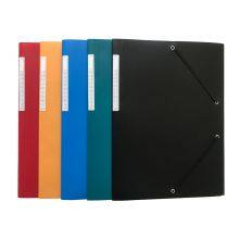 PP 3 Flap Folder Spine With Pocket, Elastic Folder for Office for School, Statioinery