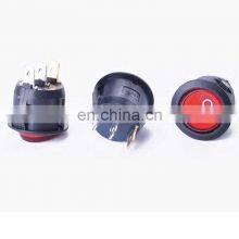 KCD1-105 20MM Round Rocker Switch 3 Pins 6A/250V 10A/125V AC Power Switch With Led Light SPST 3PIN On/Off Button Switch