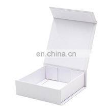Small Square Plain White Folding Magnet Gift Box for Small Gift Packaging thumbnail-3