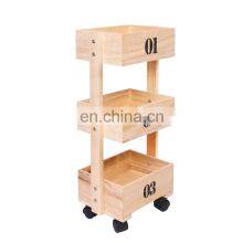 K&B Cheap Wholesale New Wood Modern and Elegant Drinks Trolley Vintage thumbnail-2