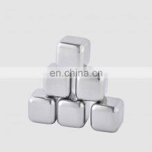 Factory Direct Personalized Custom Artificial Mini Metal Cocktail Wine Tool Whiskey Novelty Reusable Stainless Steel Ice Cubes