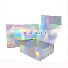 Premium Empty Collapsible Foldable Paper Box Fold up Luxury Magnetic Lock Gift Box thumbnail-4