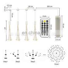 Flower Shape Led Hanging Starburst Lamp Christmas Party Wedding Holiday Decoration Lighting With Remote Control thumbnail-5