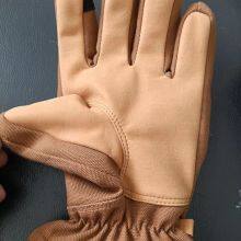 Microfiber Suede Cowhide Leather Gloves Men and Women Ski and Snow Gloves thumbnail-3