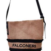 Women Crossbody Straw Bag with english letter embroidery