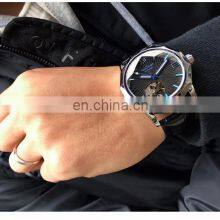 WINNER 199 Men Automatic Mechanical Movement Luminous Display Watch Low Price Fashion China Leather Band Watch thumbnail-4