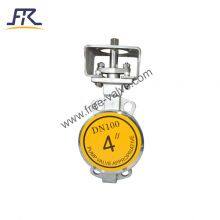 DN100 PN16 Ceramic Lined Butterfly Valve thumbnail-2