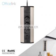 Corner Socker With German Outlets and USB Quick Chargher