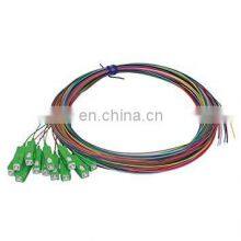 12 Fibers SC APC 9125 Single Mode Color-Coded Fiber Optic Pigtail thumbnail-2
