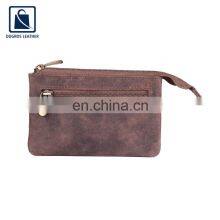 Polyester Lining Material Genuine Leather Coin Pouch/ Coin Purse/ Genuine Leather Coin Purse Men for Wholesale Purchase thumbnail-2