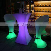 Glow Outdoor Led Furniture Rechargeable Plastic New Design Wedding Led Table Led Furniture Decorations