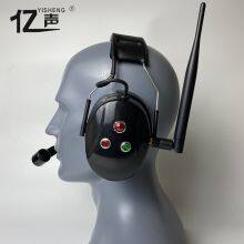 Hands-free two-way voice communicationsFull duplex wireless noise reduction intercom headset“YISHENG” YS-QSG-9PS Series Lightweight