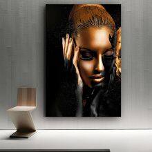 African Women's Oil Painting Living Room Decoration 3D Wall Art Poster thumbnail-4