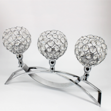 Wedding Decoration Silver Colored Iron Vase Candle Holder Wedding Table Centerpieces thumbnail-1