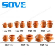 Robotic Arm Accessories SQZ-T Series Bottle Preform Red Vacuum Suction Cup Strong Suction Power Single or Double Layer No Damage to Workpieces thumbnail-2