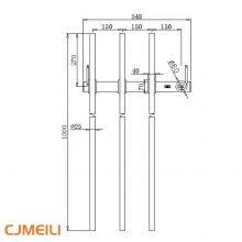Bathroom Electric Heated Towel Rack, Towel Warmer for Bathroom, Wall Mounted Stainless Steel,5 Colours thumbnail-5