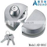 High Quality Tempered Frameless SS or Polish Finish Sliding Glass Door Key Locks for Double Door in Glass thumbnail-1