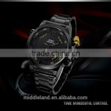 M8011 2015 Men Sport Watches Fashion Military LED Wristwatches Casual Hours Dual Time Zone Digital Quartz Stainless Steel Watch