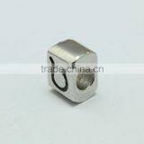 Wholesale Zinc Alloy Archaized Pdora Square Shape Anti-silver Slide Beads thumbnail-5