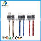 Factory Directly Offer Nylon Braided 2.1A Copper Core Lphone Data Cable . thumbnail-1