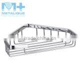 Brass Basket Chrome Corner Wire Basket Bathroom Corner Shelves Lattice thumbnail-6